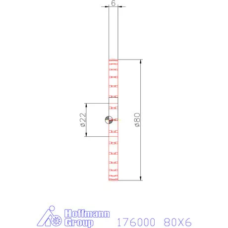 Re-Bo Fém körfűrésztárcsa durva HZ 80X6 mm