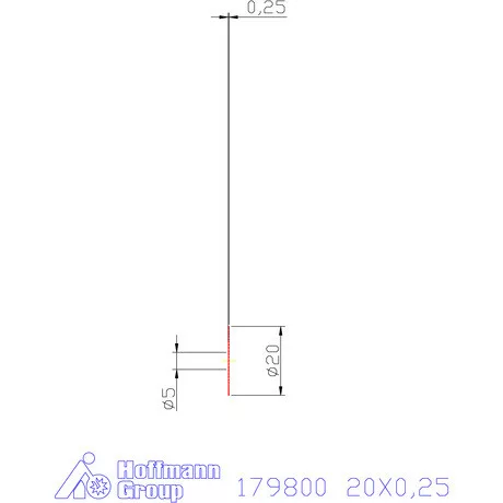 Re-Bo VHM körfűrésztárcsa DIN 1837 A, finom 20X0,25 mm
