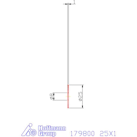 Re-Bo VHM körfűrésztárcsa DIN 1837 A, finom 25X1 mm