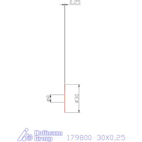 Re-Bo VHM körfűrésztárcsa DIN 1837 A, finom 30X0,25 mm