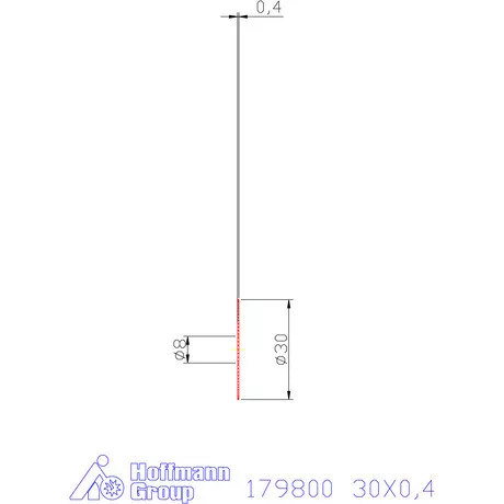 Re-Bo VHM körfűrésztárcsa DIN 1837 A, finom 30X0,4 mm