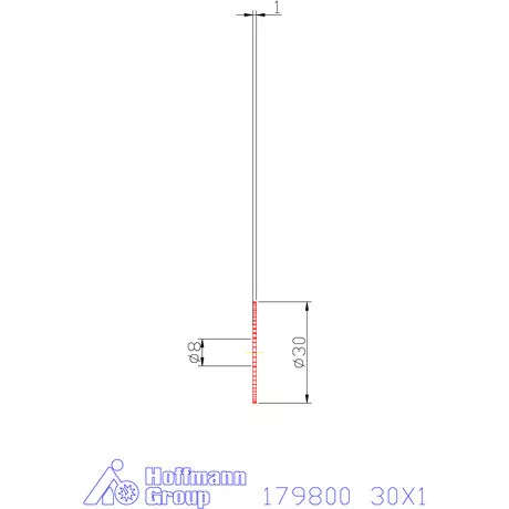Re-Bo VHM körfűrésztárcsa DIN 1837 A, finom 30X1 mm