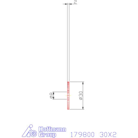 Re-Bo VHM körfűrésztárcsa DIN 1837 A, finom 30X2 mm