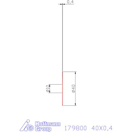 Re-Bo VHM körfűrésztárcsa DIN 1837 A, finom 40X0,4 mm
