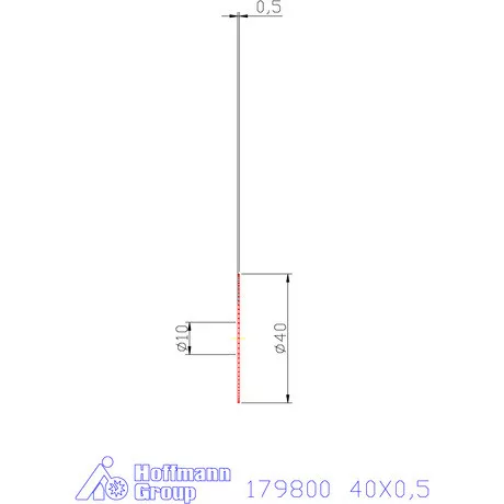 Re-Bo VHM körfűrésztárcsa DIN 1837 A, finom 40X0,5 mm