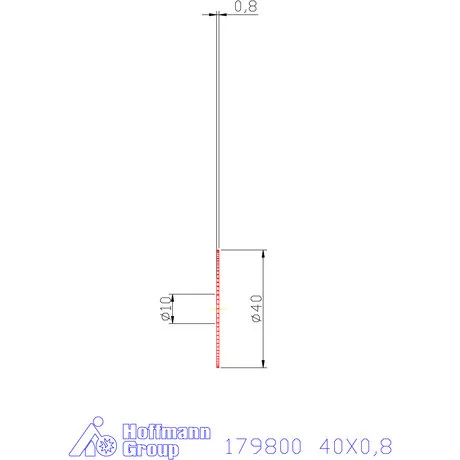 Re-Bo VHM körfűrésztárcsa DIN 1837 A, finom 40X0,8 mm