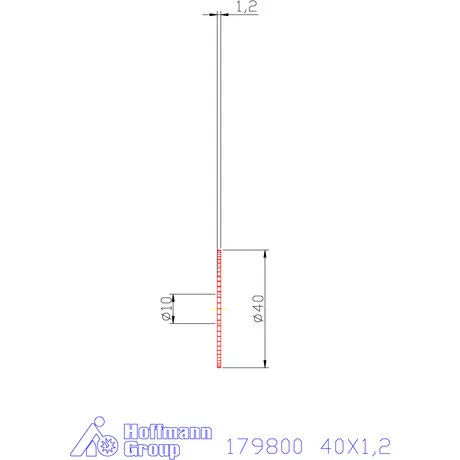 Re-Bo VHM körfűrésztárcsa DIN 1837 A, finom 40X1,2 mm