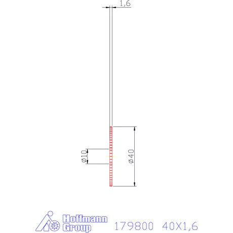 Re-Bo VHM körfűrésztárcsa DIN 1837 A, finom 40X1,6 mm