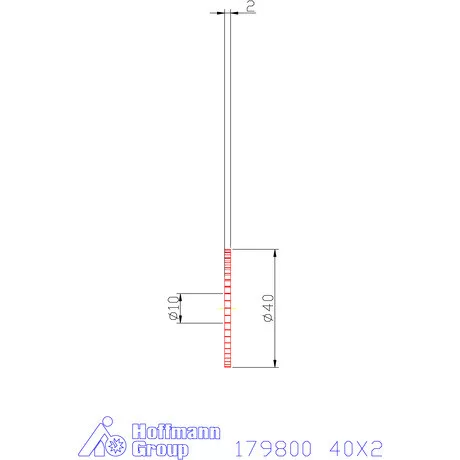 Re-Bo VHM körfűrésztárcsa DIN 1837 A, finom 40X2 mm