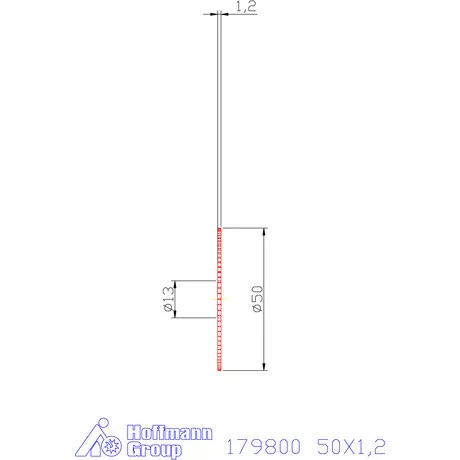 Re-Bo VHM körfűrésztárcsa DIN 1837 A, finom 50X1,2 mm