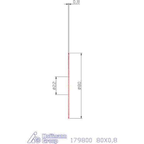 Re-Bo VHM körfűrésztárcsa DIN 1837 A, finom 80X0,8 mm