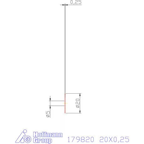 Re-Bo VHM körfűrésztárcsa DIN 1838 B durva 20X0,25 mm