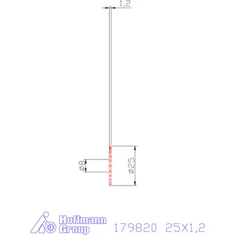 Re-Bo VHM körfűrésztárcsa DIN 1838 B durva 25X1,2 mm