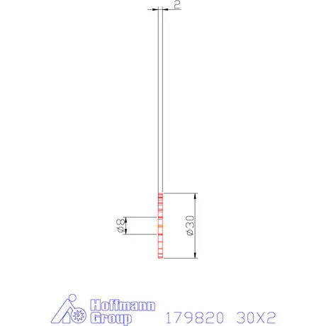Re-Bo VHM körfűrésztárcsa DIN 1838 B durva 30X2 mm
