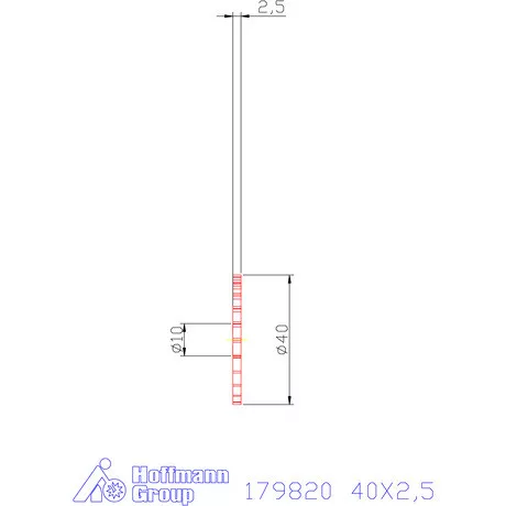 Re-Bo VHM körfűrésztárcsa DIN 1838 B durva 40X2,5 mm