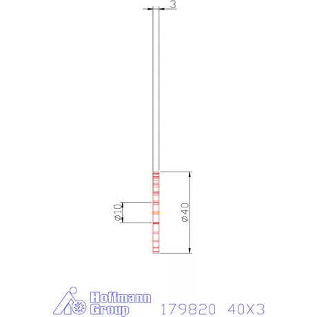 Re-Bo VHM körfűrésztárcsa DIN 1838 B durva 40X3 mm