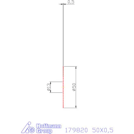 Re-Bo VHM körfűrésztárcsa DIN 1838 B durva 50X0,5 mm