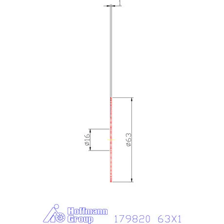 Re-Bo VHM körfűrésztárcsa DIN 1838 B durva 63X1 mm