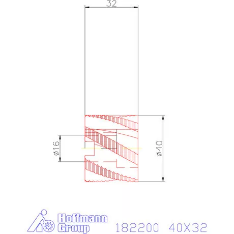 Garant Nagyoló homlok-palástmaró NR 40X32 mm