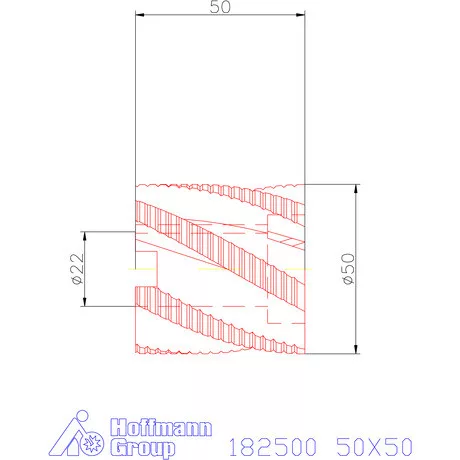 Garant Nagyoló-simító homlok-palástmaró NF 50X50 mm