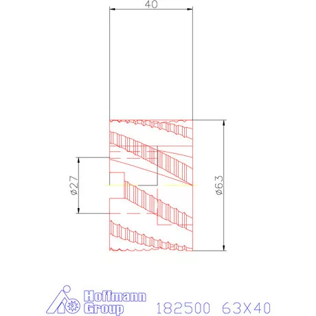 Garant Nagyoló-simító homlok-palástmaró NF 63X40 mm