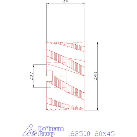Garant Nagyoló-simító homlok-palástmaró NF 80X45 mm