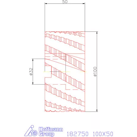 Garant Nagyoló homlok-palástmaró HR 100X50 mm