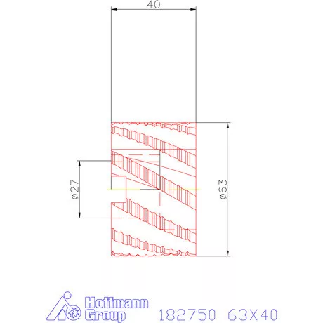Garant Nagyoló homlok-palástmaró HR 63X40 mm