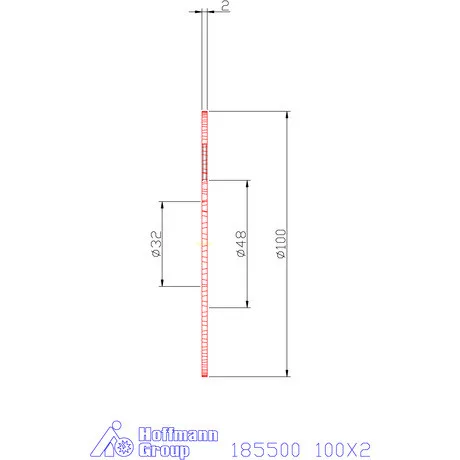 Garant Keskeny tárcsamaró 100X2 mm