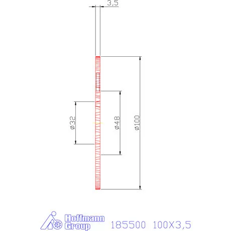 Garant Keskeny tárcsamaró 100X3,5 mm