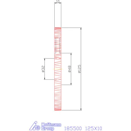 Garant Keskeny tárcsamaró 125X10 mm
