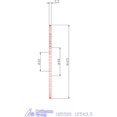 Garant Keskeny tárcsamaró 125X3,5 mm