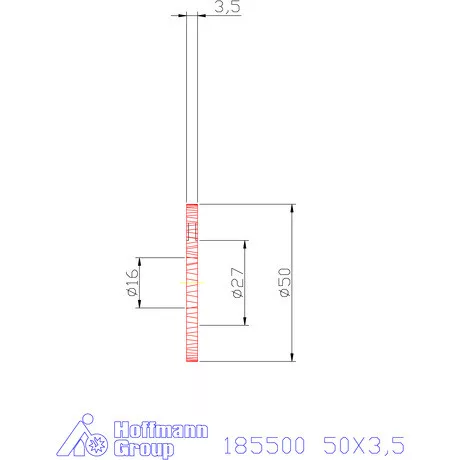 Garant Keskeny tárcsamaró 50X3,5 mm