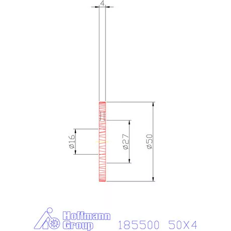 Garant Keskeny tárcsamaró 50X4 mm