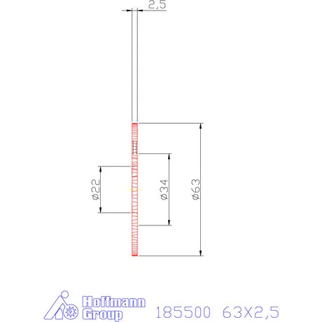 Garant Keskeny tárcsamaró 63X2,5 mm