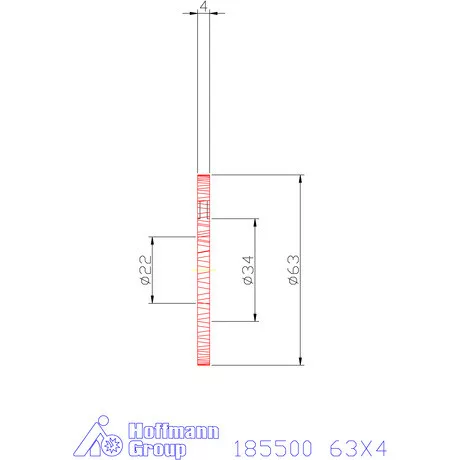Garant Keskeny tárcsamaró 63X4 mm