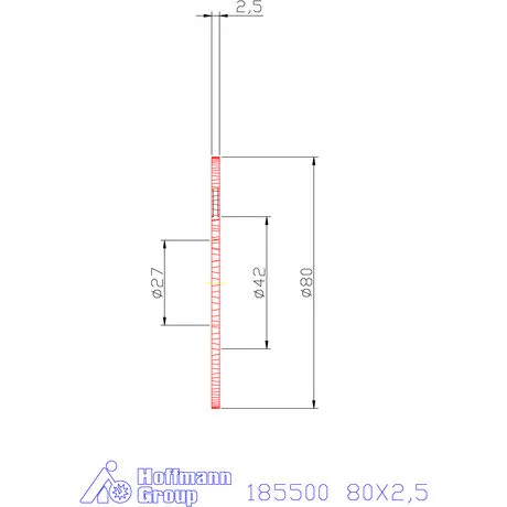 Garant Keskeny tárcsamaró 80X2,5 mm