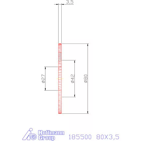 Garant Keskeny tárcsamaró 80X3,5 mm