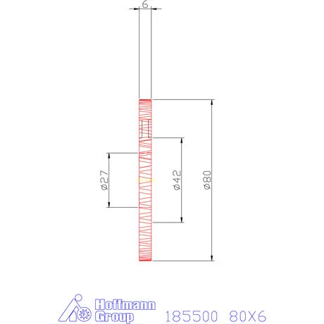 Garant Keskeny tárcsamaró 80X6 mm