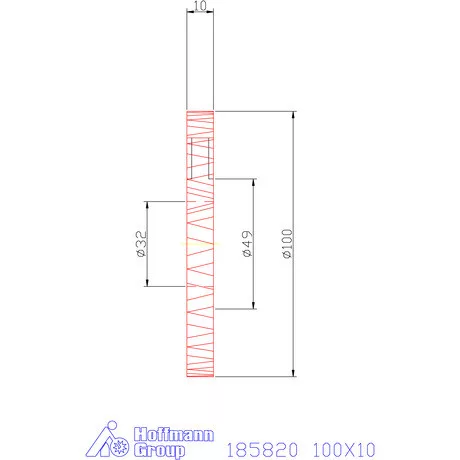 Garant Tárcsamaró 100X10 mm