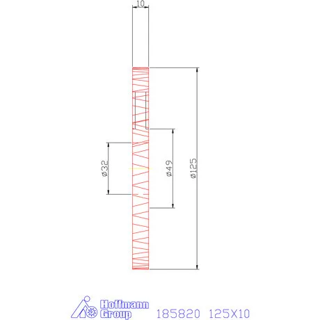 Garant Tárcsamaró 125X10 mm