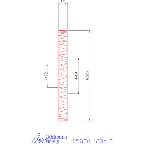 Garant Tárcsamaró 125X12 mm