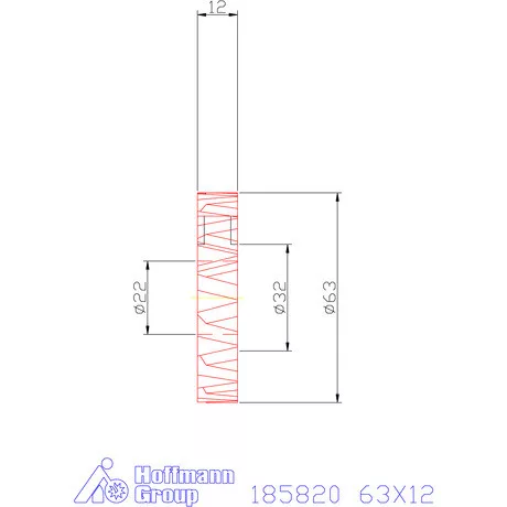Garant Tárcsamaró 63X12 mm