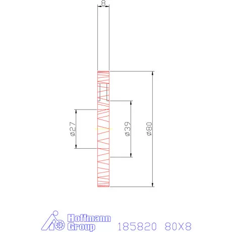 Garant Tárcsamaró 80X8 mm