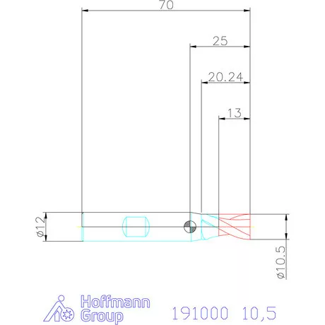 Garant Hosszlyukmaró HSS-Co8 10,5 mm