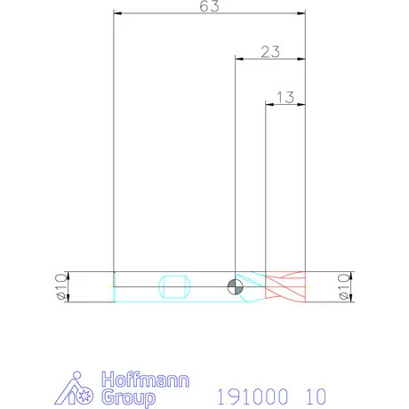 Garant Hosszlyukmaró HSS-Co8 10 mm