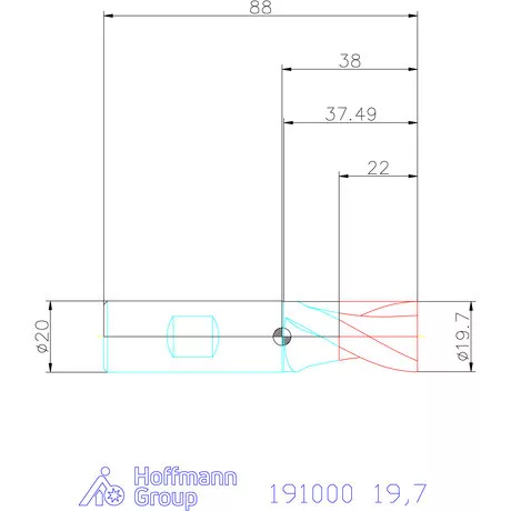 Garant Hosszlyukmaró HSS-Co8 19,7 mm