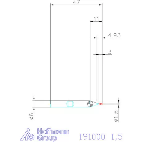 Garant Hosszlyukmaró HSS-Co8 1,5 mm