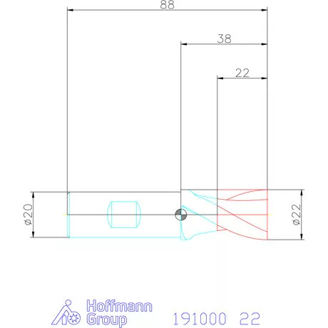 Garant Hosszlyukmaró HSS-Co8 22 mm