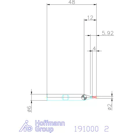Garant Hosszlyukmaró HSS-Co8 2 mm